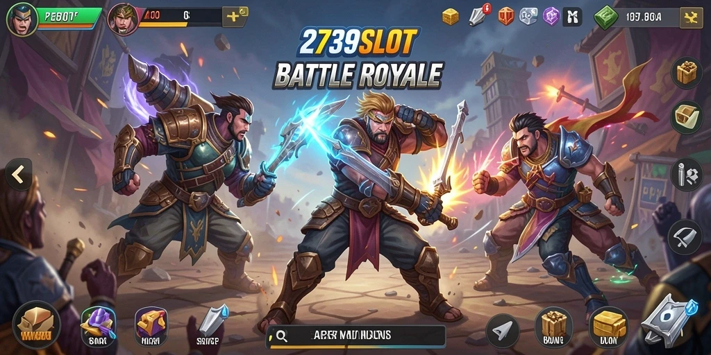 Tampilan gameplay 2739SLOT yang seru di arena Battle Royale.