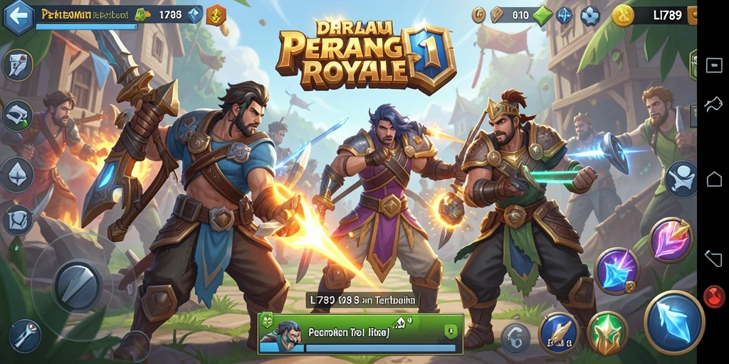Tampilan gameplay LI789 yang intens dalam mode Battle Royale.