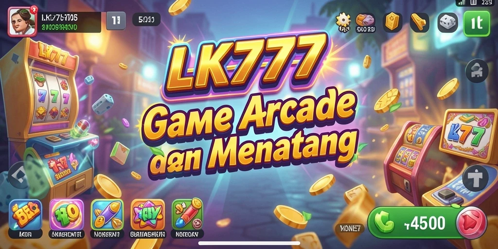 Tampilan gameplay seru dari LK777 dengan tantangan Arcade.