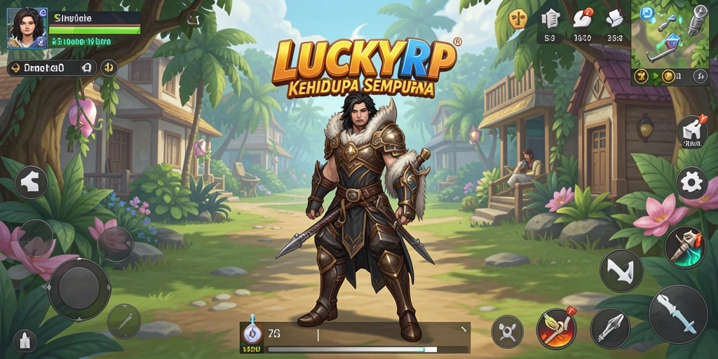 Screenshot gameplay LUCKYRP menampilkan interaksi sosial yang menarik.