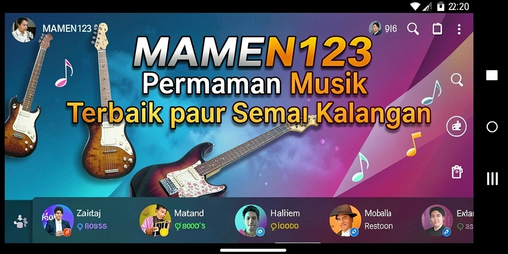 Tampilan gameplay MAMEN123 yang menarik dan penuh warna.