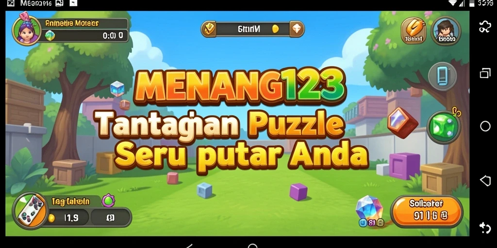 Tampilan gameplay MENANG123 dengan teka-teki yang menantang.