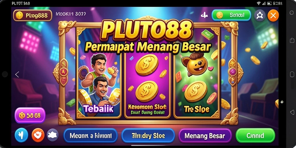 Tampilan menarik dan seru dari gameplay PLUTO88 slot.