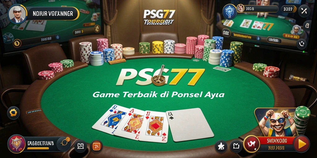 Tampilan menarik dari gameplay Poker di PSG77 yang mengasyikkan.