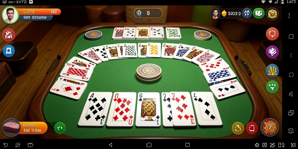 Screenshot UH77 menampilkan gameplay seru permainan Gaple.