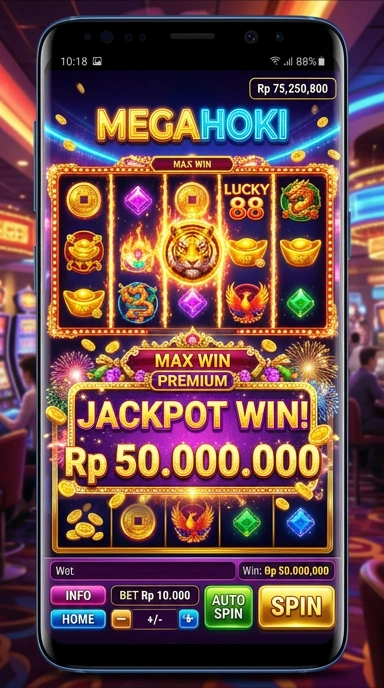Proses unduh aplikasi di Megahoki yang cepat dan mudah.